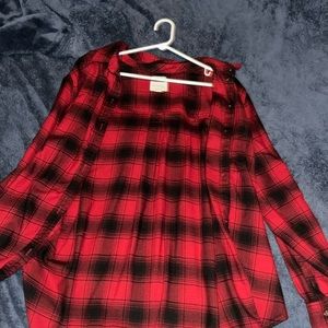 American Eagle Red & Black Flannel. Size XL